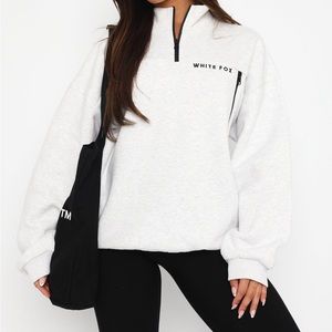 Where Did You Go Zip Front Sweater in Grey Marle